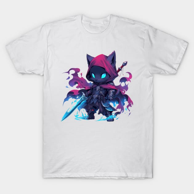 Mystic Knight Cat Hero T-Shirt by SundayDonuts